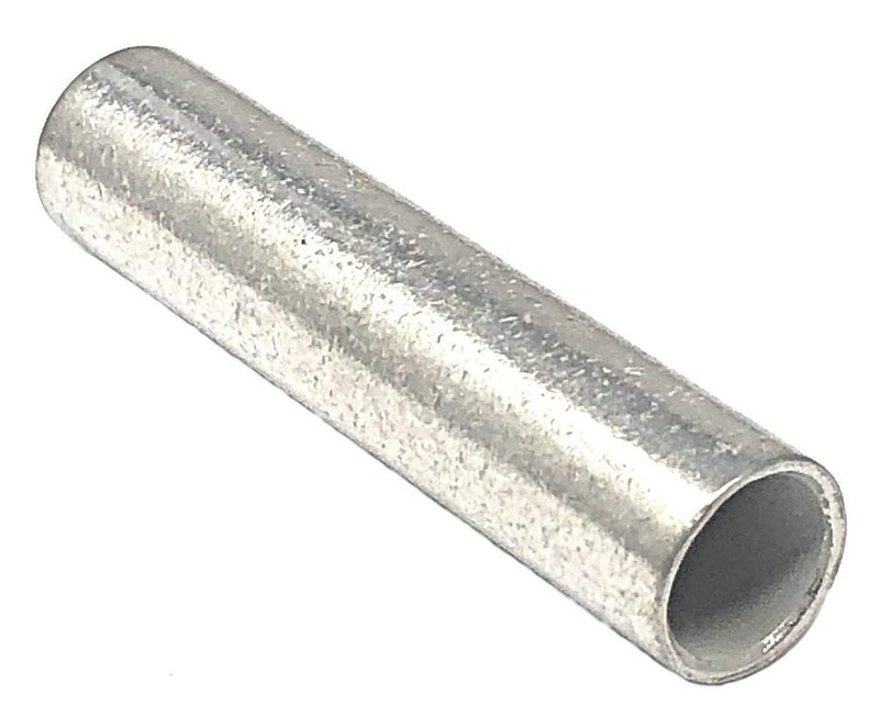 WindyNation 10 pcs 1/0 AWG 1/0 Gauge Butt Splice Connector Pure Copper Tin Coated Marine Grade Uninsulated - by WindyNation - Image 1